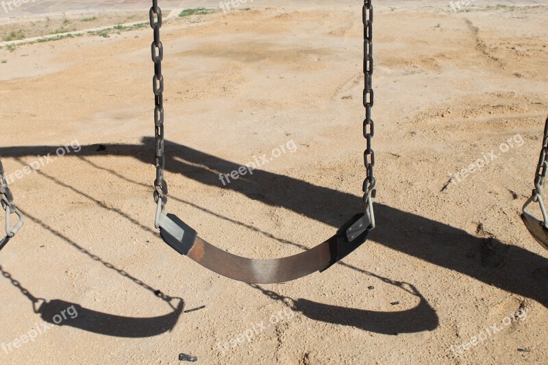 Sandy Park Playground Swing Broken Swing