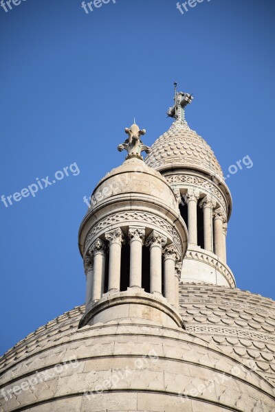 Towers Sacré Cœur Paris France Basilica