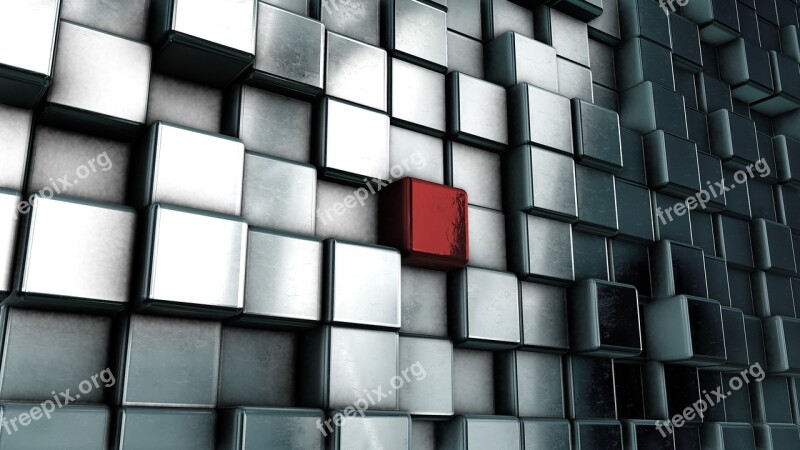 Background Cube Metal 3d Cubes