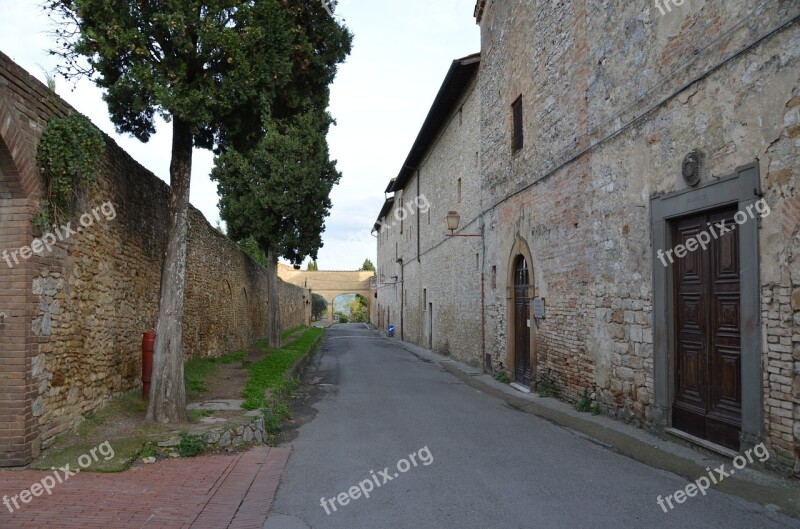 City Are Giminiano Italy Medieval Europe