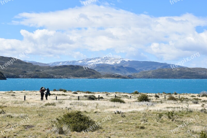 Patagonia Torres Del Paine National Park Lake Mountain