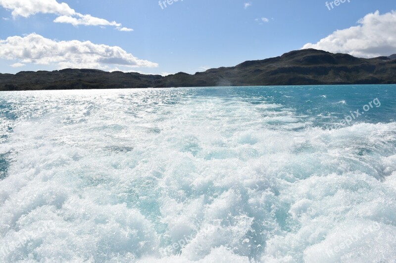 Torres Del Pain National Park Chile Patagonia Lake