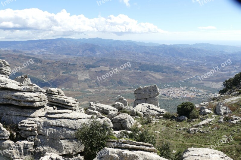 Rock Rock Formation El-torcal-antequera Andalusia Spain