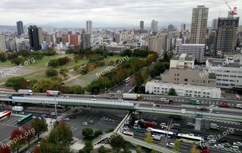 Osaka Japan Naniwanomiyaato Naniwanomiyaato Park Park