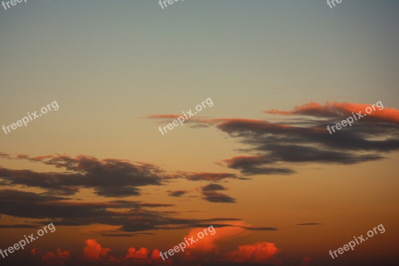 Cloud Coloful Nature Background Fresh