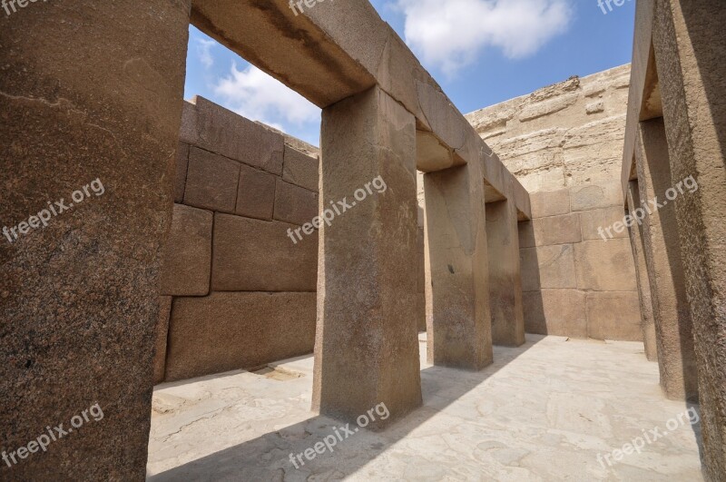 Giza Egypt Desert Pyramid Ancient