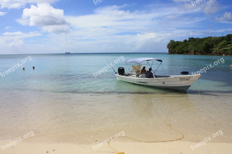 Grenade Beach Caribbean Ocean Holiday