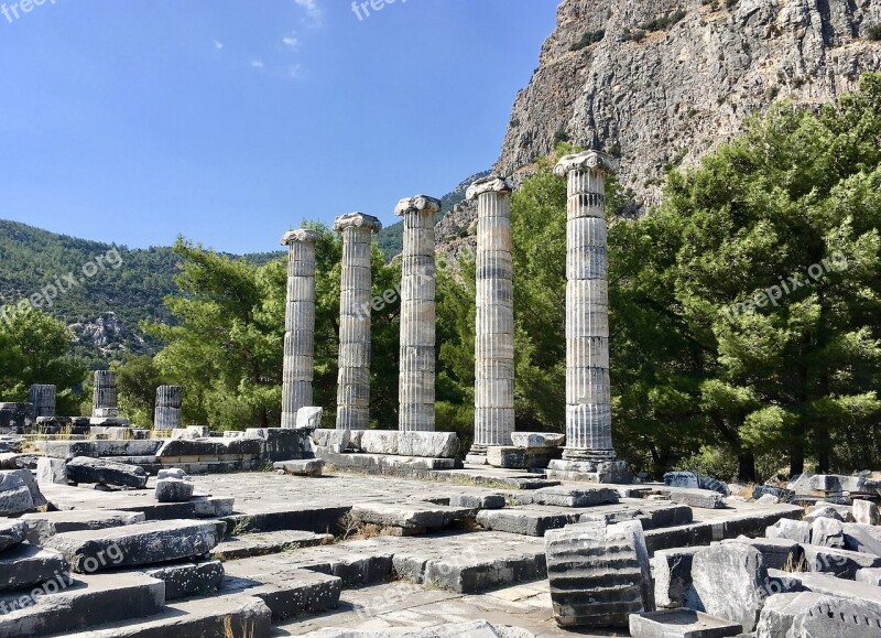 Columnar Greeks Ancient Times Greek Temple