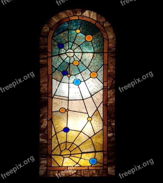 Stained Glass Window Vintage Window Glass Colored Glass Leaded Glass