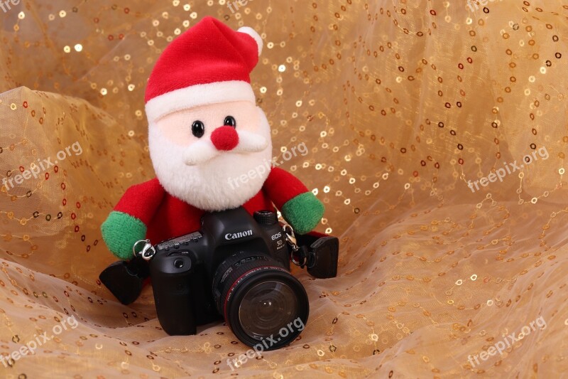 Santa Claus Cañoñ Camera Model Eos