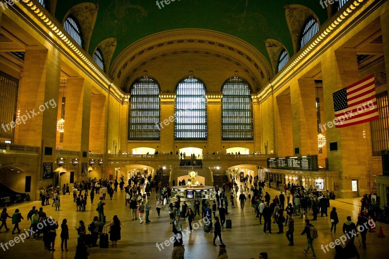 Train Station New York Railway Travel