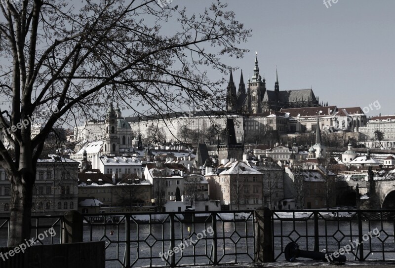 Prague Prague Castle Capital City Czech Republic City