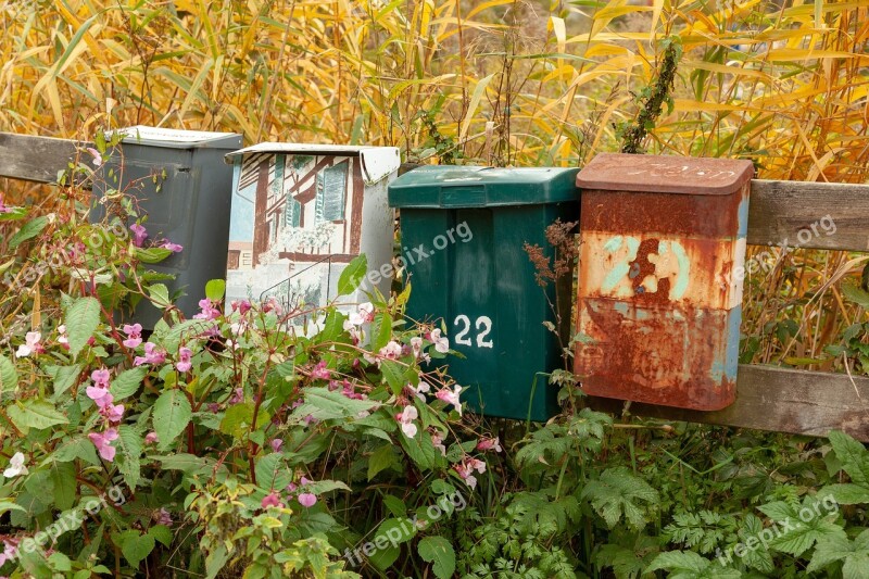 Mailboxes Mail Mailbox Rust Nature