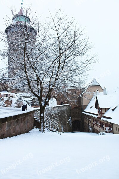 Snow Snowflakes Winter White Cold