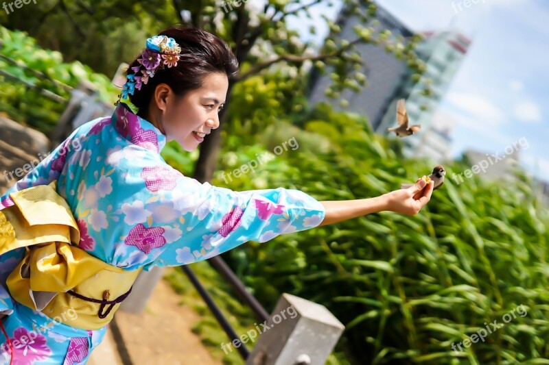 Travel Asian Women Kimono Free Photos