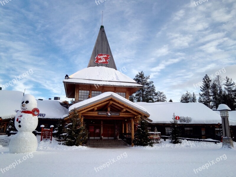 The Scenery Santa Claus Village Nordic Finland Free Photos