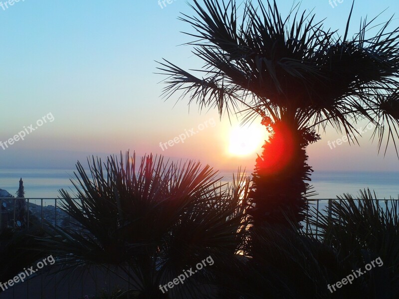 Vacations Sunset Sea Setting Sun Evening Sky