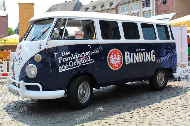 Vw Bus Advertising Transporter Oldtimer Transport