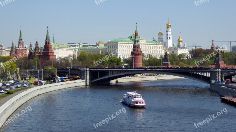 Moscow Kremlin River Cruise Russia Capital