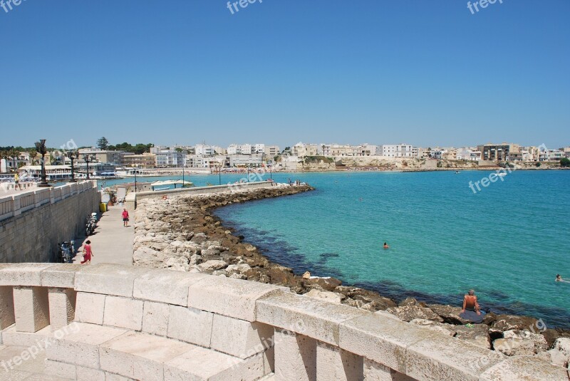 Otranto Salento Adriatic Sea In Salento Italy