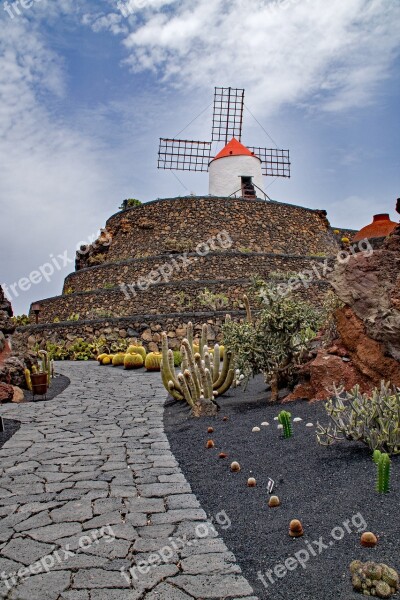 Jardin De Cactus Cactus Lanzarote Spain Africa Attractions