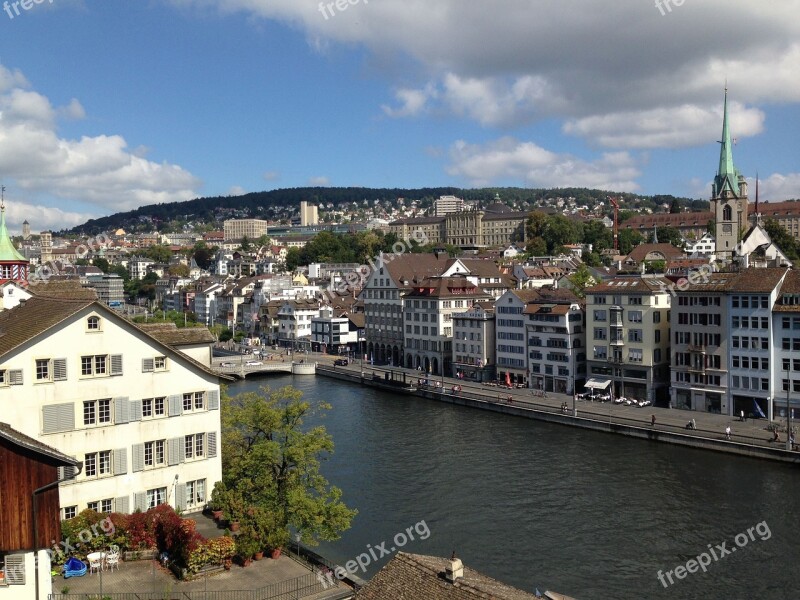 Zurich Suiss River Free Photos