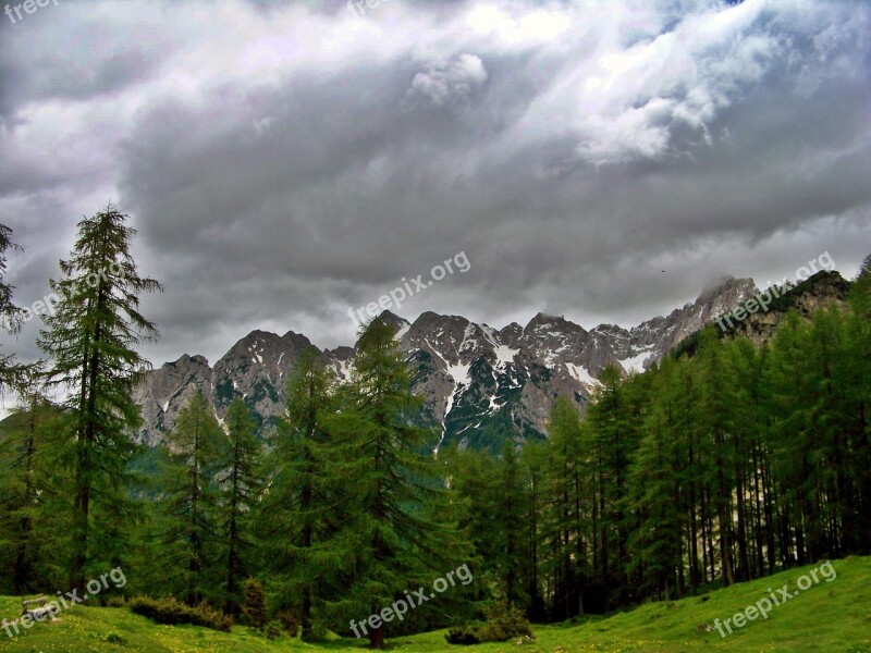 Karawanken The Gorenjska Region Slovenia Alpine Hiking Trekking