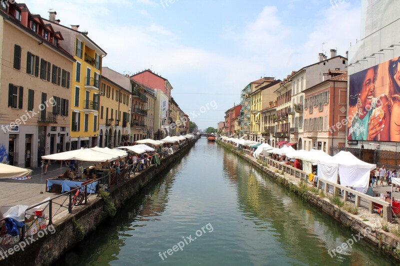 Milan Navigli River Nightlife Center