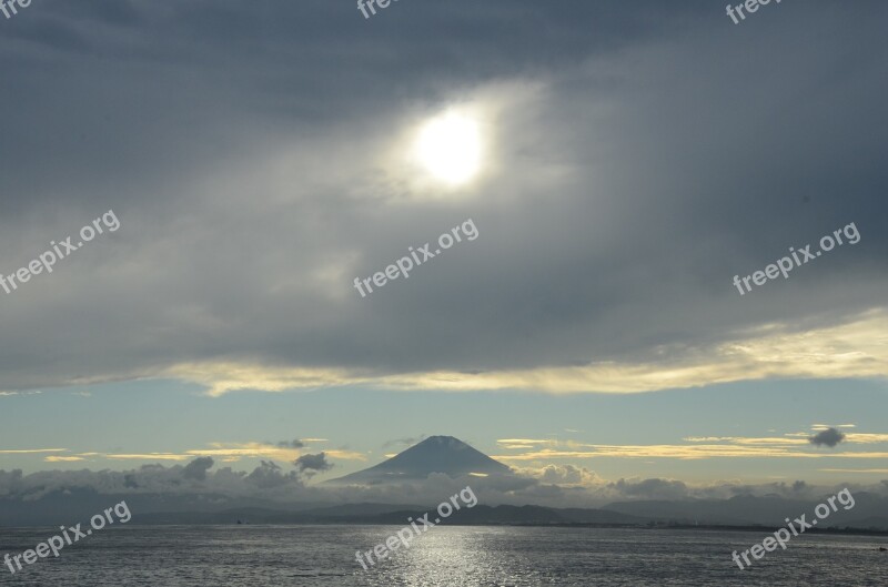 Enoshima Japan Fuji Landscape Travel