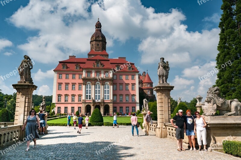 Książ Castle Prince Stone Poland Sun