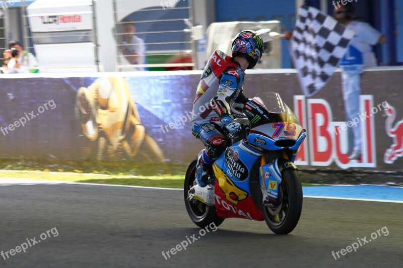 Moto2 Winner Alex Marquez Sherry Circuit