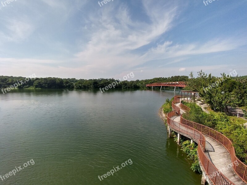 Nature Outdoor Sky Clouds Bridge