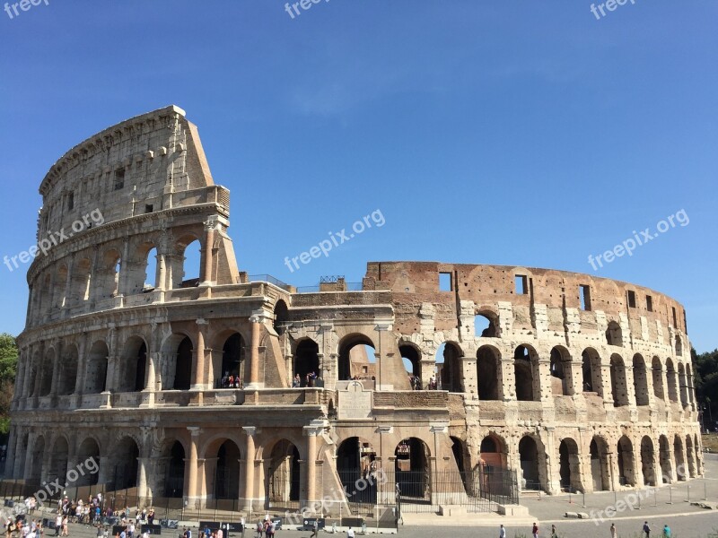 Italy Rome Colosseum Sights Of Rome View Of Rome