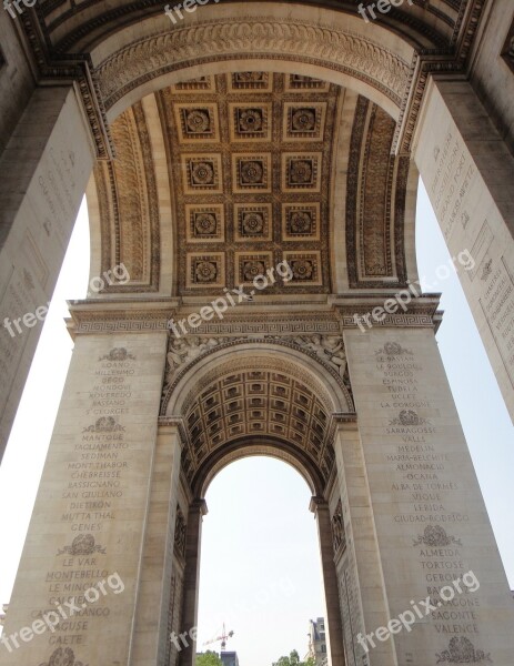 Arc De Triomphe Paris City 1944 France