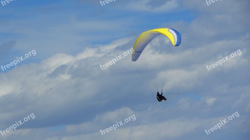 Sport Flight With Parachute Skydiving Free Photos