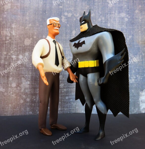 Batman Commissioner Gordon Superhero Comics Strength