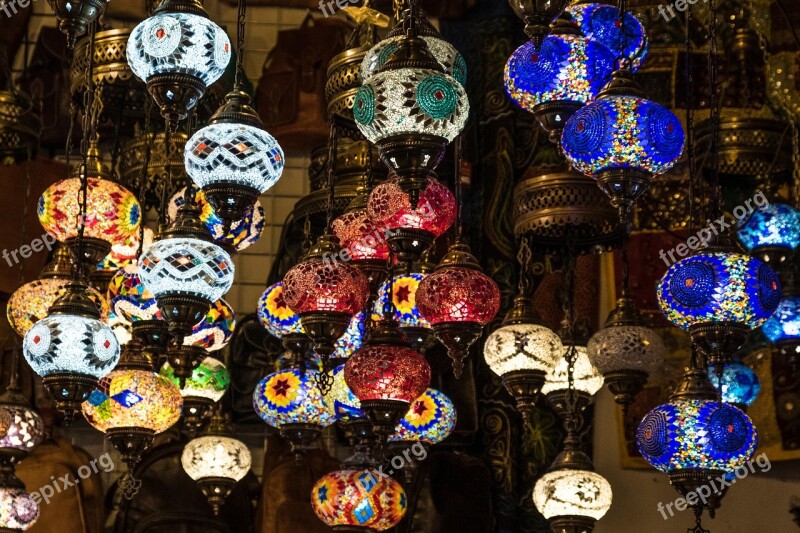 Lamps Morocco Moroccan Lights Colors