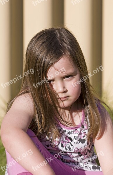 Girl Serious Child Free Photos