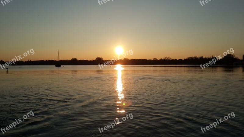 Lake Bavaria Water Boat Ammersee Bayern