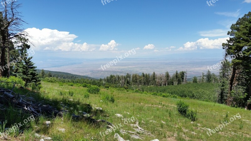 Mountain Field Sandia Mountains New Mexico Free Photos