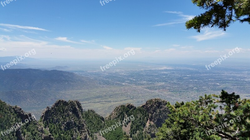 Sandia Mountains Albuquerque New Mexico City Free Photos