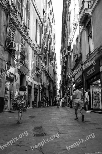 Road Alley Facade Italy Architecture