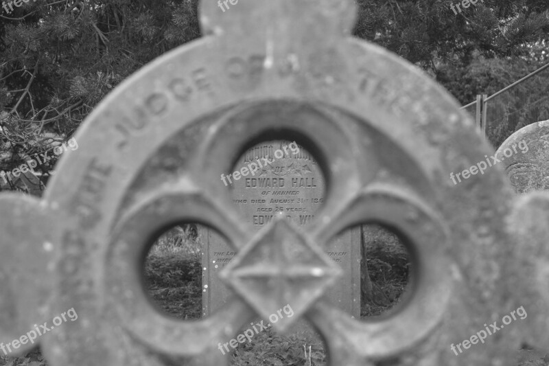 Gravestone Church Churchyard Cemetery Burial