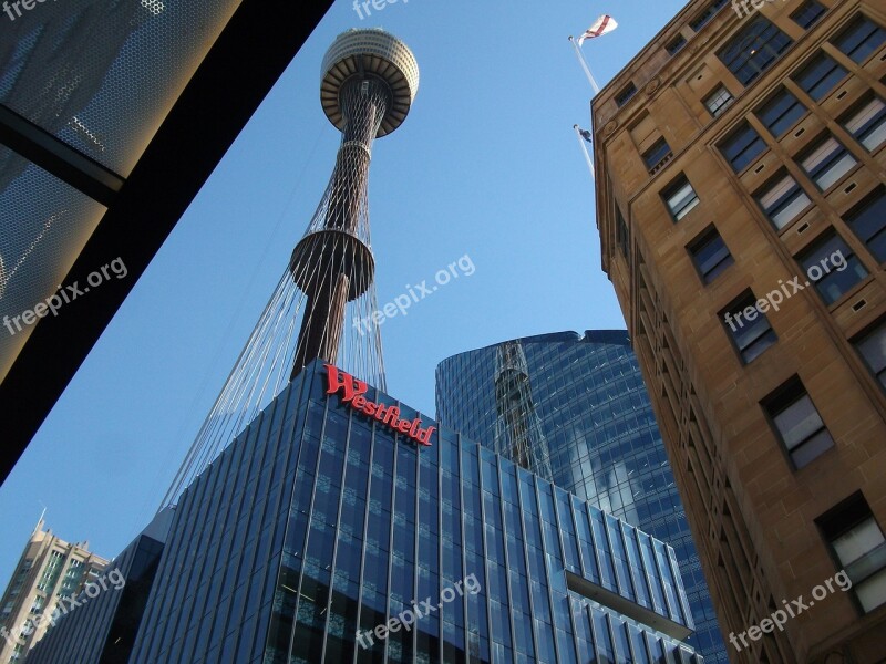 Tv Tower Australia City View From The Bottom City