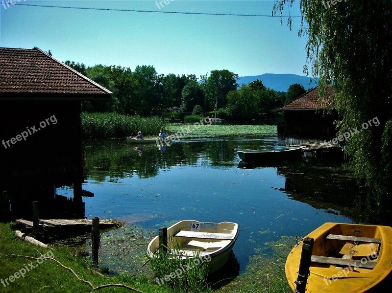 Boat House Staffelsee Boat Rowing Boat Lake