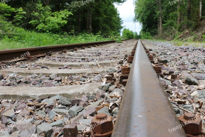 Rails Train Railway Transport Track