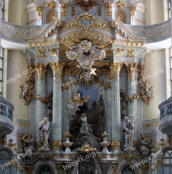 Church Organ Church Organ Decorated Gold