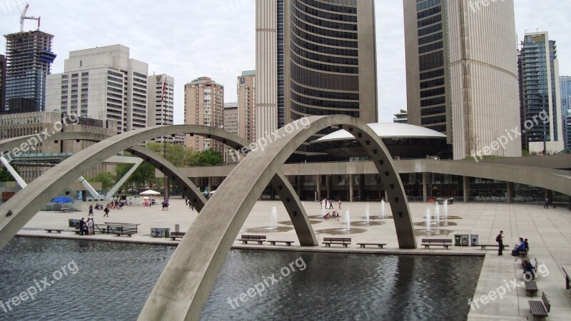 Toronto Ontario Nathan Phillips Square City Hall Free Photos