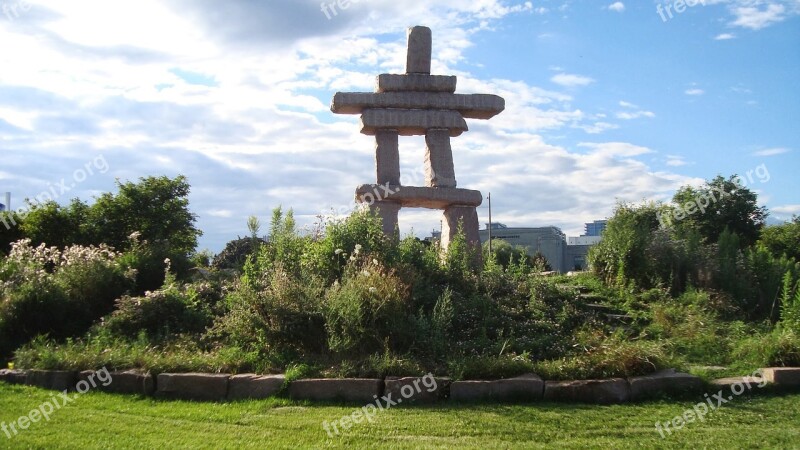 Inuksuk Canada Inuit Free Photos