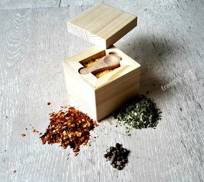 Wood Box Salt Table Gift